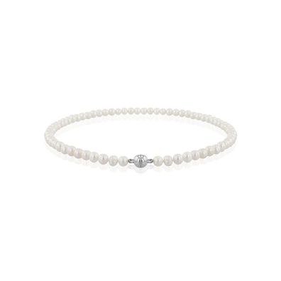 Luna-Pearls - HS1032 - Collier - 925 Silber rhodiniert - Süßwasser-Perle