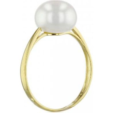 Luna-Pearls - 008.0565 - Ring - 585 Gelbgold - Süßwasser-Zuchtperle 9.5-10mm