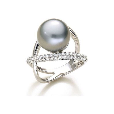 Luna-Pearls - 005.0939 - Ring - 750 Weißgold - Tahiti-Zuchtperle 12-12,5 mm