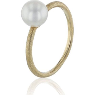Luna-Pearls - 008.0551 - Ring - 585 Gelbgold - Süßwasser-Zuchtperle 7-7.5 mm