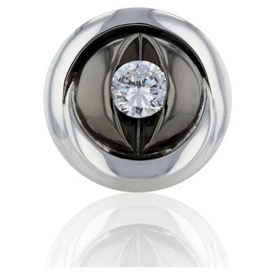 Luna-Pearls - 656.1013 - Wechselschließe - 925 Silber Ruthenium - Zirkonia - 16mm
