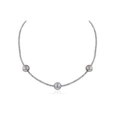 Luna-Pearls - 216.0779 - Collier - 925 Silber rhodiniert - Tahiti-Zuchtperle 9-10mm