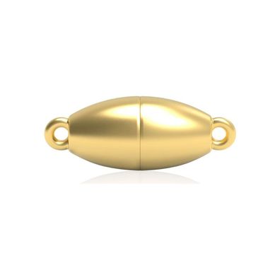 Luna-Pearls - HS1146 - Magnetschließe Olive - 925 Silber gelbvergoldet