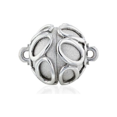 Luna-Pearls - HS1144 - Magnetschließe - 925 Silber rhodiniert - Art-Line