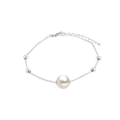 Luna-Pearls - HS1525 - Armband - 925 Silber rhodiniert - Süßwasser-Zuchtperle Ming