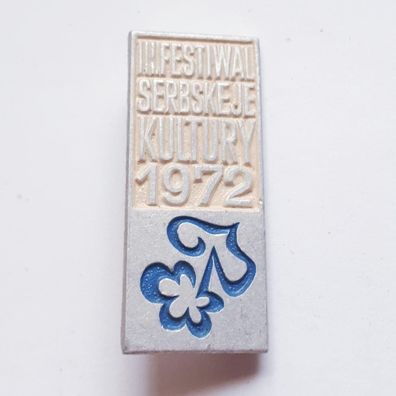 Abzeichen III. Festiwal Serbskeje Kultury 1972