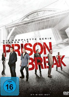 Prison Break - Komplette BOX (DVD) 27 Disc Staffel 1-5 (inkl. Film) - Fox - ...