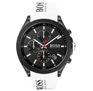 Uhr - Herren - Hugo Boss -1513718- Velocity Chrono - Armband Silikon weiß -
