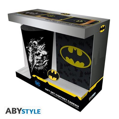 DC Comics Geschenkbox: Batman (Trinkglas, Notizbuch, Anstecker)
