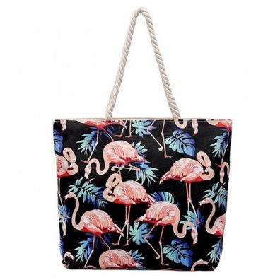 Strandtasche Flamingo Tasche 37x38x13cm