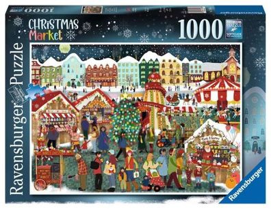 Ravensburger - Puzzle 1000 Christmas Market - Ravensburger - ... - ...