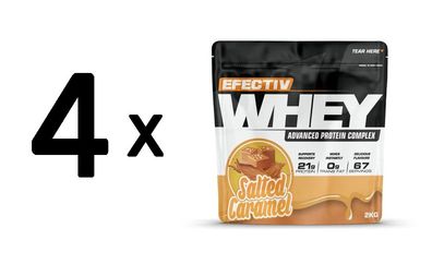 4 x Whey Protein, Salted Caramel - 2000g