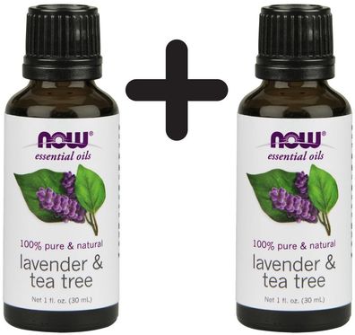 2 x Essential Oil, Lavender & Tea Tree Oil - 30 ml.