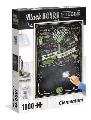 Clementoni - Puzzle 1000 Black Board Cheers - Clementoni - (Spielwaren ...