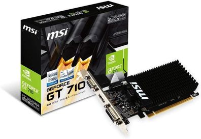 MSI GeForce GT710 Grafikkarte 2GD3H LP