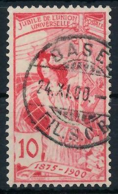 Schweiz 1900 Nr 72IIIa zentrisch gestempelt X6AA632