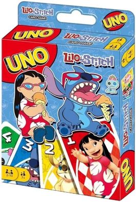 Lilo & Stitch UNO Spiel & Sammel Karten - Stitch Zeichentrick Spielkarten von Mattel