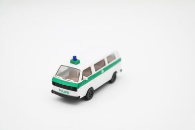 Herpa Volkswagen VW T3 weiß Grün 1:87 H0 Polizei