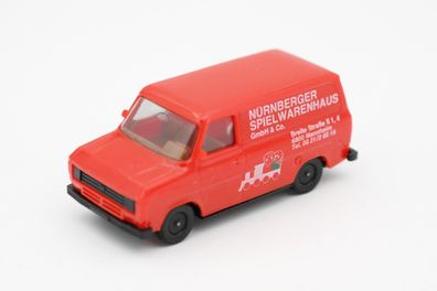 Herpa Ford Transit Kastenwagen Rot 1:87 H0 Nürnberger Spielwarenhaus