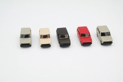 5x Herpa H0 1:87 Range Rover Rot / Beige / Grau / Braun