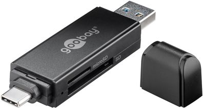 Goobay USB 3.0 Kartenlesegerät / Card Reader / microSD / SD / USB-C / USB-A