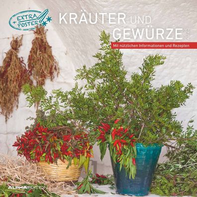 Kalender 2025 -Kräuter & Gewérze 2025- 30 x 30cm