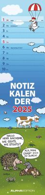 Kalender 2025 -Notizkalender HUMOR 2025- 15 x 64cm