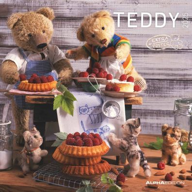 Kalender 2025 -Teddy 2025- 30 x 30cm