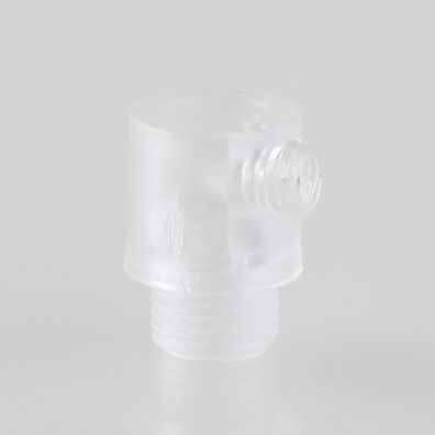 Zugentlaster Kunststoff transparent mit M10x1x7 Aussengewinde