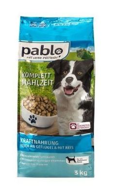 Pablo Premium Hundevollwertfutter, 3kg