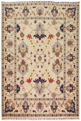Teppich Orient Kazak 250x300 cm 100% Wolle Handgeknüpft Carpet Rug beige