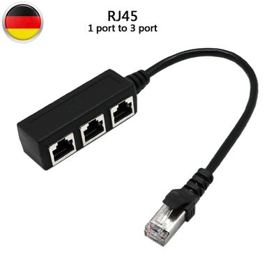 1 Bis 3 Port Rj45 LAN Internet Ethernet Kabel Verteiler Verbindung Adapter /