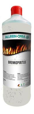 Brennspiritus | 1 Liter Flasche | Reiniger + Grillanzünder