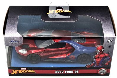 Jada Marvel Spider-Man Cars 1:32 Themenverpackung Auto 2017 Ford GT