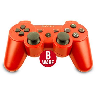 Original SONY Playstation 3 Wireless Dualshock 3 Controller in ROT - PS3 (B-Ware) ...