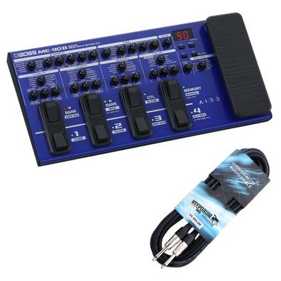 Boss ME-90B Bass Multi-Effektgerät mit Klinkenkabel