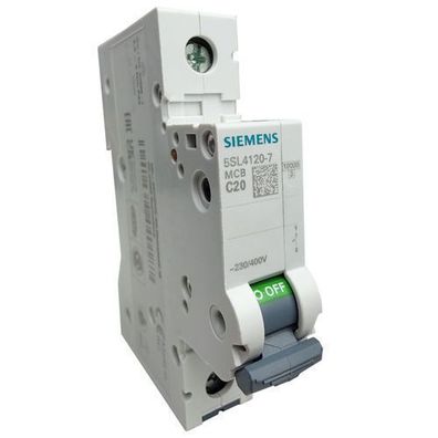 Siemens Leitungsschutzschalter C20A 1P 10kA MCB Sicherungsautomat 0187