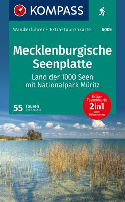 Kompass Wanderf?hrer Mecklenburgische Seenplatte, Land der 1000 Seen mit Na ...