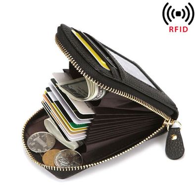 Portemonnaie Geldbörse Damen Geldbeutel RFID Kartenfächer Portmonee Kurz Wallet