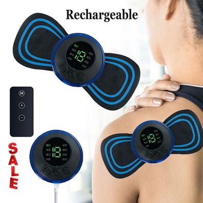 Tragbares Elektrische Mini-Nackenmassagegerät Massage Stimulator Pain Relief Kit