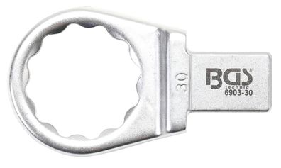 Einsteck-Ringschlüssel | 30 mm | Aufnahme 14 x 18 mm BGS