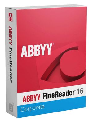ABBYY Finereader PDF 16 Corporate, Vollversion, Windows