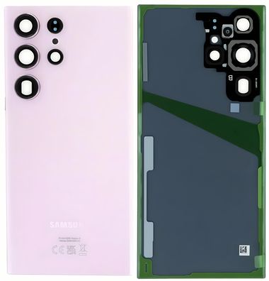 Original Samsung Galaxy S23 ULTRA SM-S918B Lavender Akkudeckel Sehr Gut