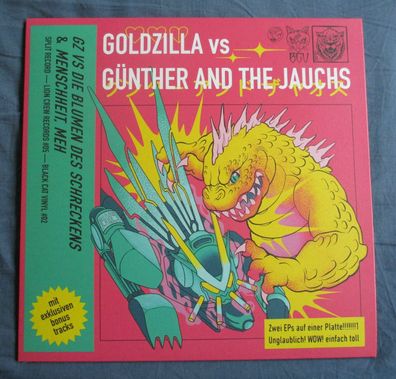 Goldzilla vs Günther and the Jauchs Vinyl Split LP teilweise farbig.