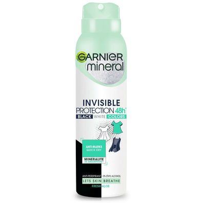 Garnier Mineral Deo Spray Invisible Protection 48h Fresh Aloe 150ml