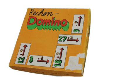 Rechendomino Rechen Domino DDR vintage 80s retro Spiel