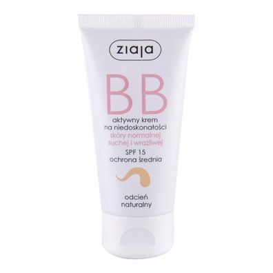 Ziaja BB Cream Normal and Dry Skin Natural 50ml - SPF15