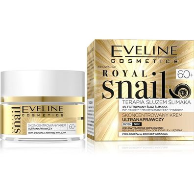 Eveline Royal Snail 60+ Snail Mucus Concentrated Ultra Repair Day & Night Cream 50ml