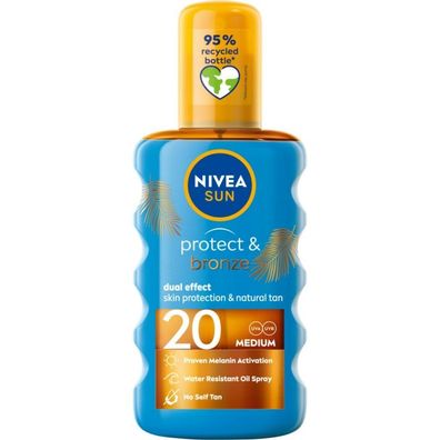 NIVEA Sun Protect & Bronze Tan Activating Oil SPF20 200ml