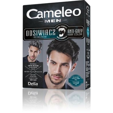 Cameleo Männer Anti-Grau Haarfarbe Entkalker 01 Schwarz